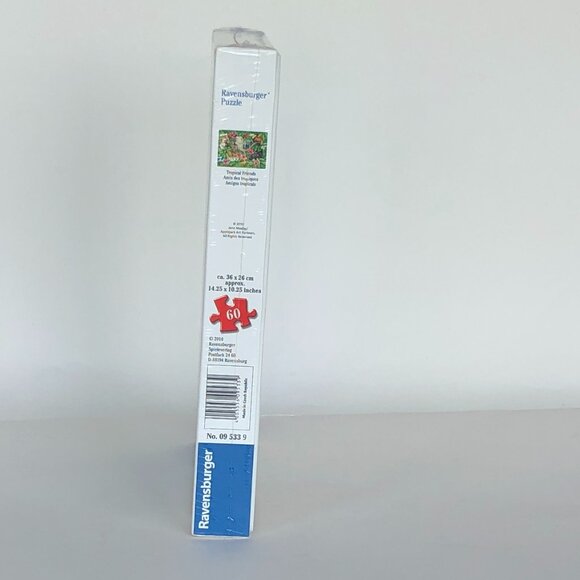 New sealed Ravensburger- 60 Piece Puzzle -Tropical Friends Animals - Picture 13 of 16